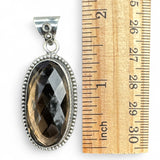 Smoky Topaz Solid 925 Sterling Silver Pendant