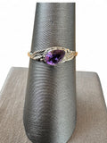 Amethyst Solid 925 Sterling Silver Ring 8