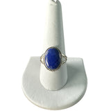 Blue Lapis Solid 925 Sterling Silver Ring 10
