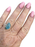 Blue Laguna Lace Agate Solid 925 Sterling Silver Ring 6