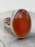 Carnelian Solid 925 Sterling Silver Ring 6