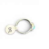 Golden Hills Turquoise Solid 925 Sterling Silver Ring – Size 8