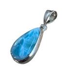 Caribbean Larimar Solid 925 Sterling Silver Pendant