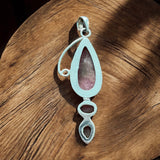 Rhodochrosite Solid 925 Sterling Silver Pendant
