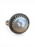 Pearl Solid 925 Sterling Silver Ring 8