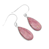 Pink Tulip Quartz Solid 925 Sterling Silver Earrings