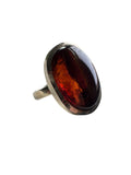Baltic Amber Solid 925 Sterling Silver Ring 9.5