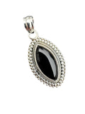 Black Onyx Solid 925 Sterling Silver Pendant