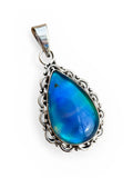 Aurora Opal Solid 925 Sterling Silver Pendant