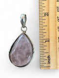 Rose Quartz Solid 925 Sterling Silver Pendant