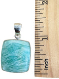 Amazonite Solid 925 Sterling Silver Pendant