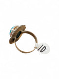 Pilot Mountain Turquoise Solid 925 Sterling Silver Ring 10
