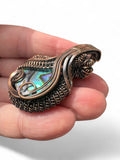 Abalone Copper wrapped Pendant