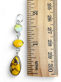 Kingman Honey Dahlia Solid 925 Sterling Silver Pendant