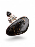 Nuumite & Black Onyx Solid 925 Sterling Silver Pendant
