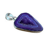 Purple Solar Quartz Solid 925 Sterling Silver Pendant