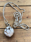 Wild Horse Jasper Solid 925 Sterling Silver Pendant w 18” chain