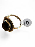 Black Onyx Solid 925 Sterling Silver Ring 10