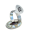 Kingman Purple Mojave Turquoise Solid 925 Sterling Silver Ring 10