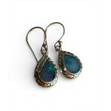 Australian Opal Solid 925 Sterling Silver Earrings