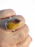 Mookaite Jasper Solid 925 Sterling Silver Ring 9