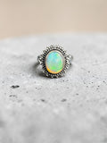Ethiopian Opal Solid 925 Sterling Silver Ring 7