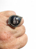 Hypersthene Solid 925 Sterling Silver Ring 9