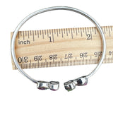 Rough Ruby Zoisite Solid 925 Sterling Silver Cuff Bracelet