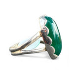 Green Onyx Solid 925 Sterling Silver Ring 7