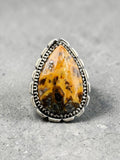 Indonesian Red Marcasite Solid 925 Sterling Silver Ring 8