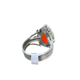 Carnelian Solid 925 Sterling Silver Ring 8