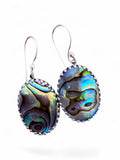 Abalone Solid 925 Sterling Silver Earrings