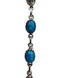 Paraiba Blue Opal Solid 925 Sterling Silver Bracelet