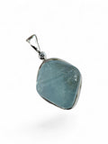 Blue Topaz Solid 925 Sterling Silver Pendant