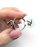 Garnet Solid 925 Sterling Silver Ring 7.5