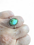 Sonoran Gold Turquoise Solid 925 Sterling Silver Ring 8