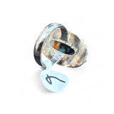 Kingman Turquoise & Spiny Oyster Solid 925 Sterling Silver Ring 6