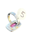 Kingman Cherry Blossom Dahlia Solid 925 Sterling Silver Ring 5