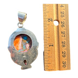 Pink Dahlia Solid 925 Sterling Silver Pendant