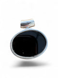 Faceted Black Onyx Solid 925 Sterling Silver Pendant