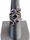 Amethyst Solid 925 Sterling Silver Ring 7