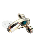 Paraiba Opal Solid 925 Sterling Silver Ring 7
