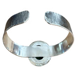 Kingman Fiesta Turquoise Solid 925 Sterling Silver Cuff Bracelet