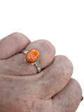 Spiny Oyster Solid 925 Sterling Silver Ring 6