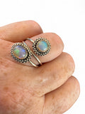 Ethiopian Opal Solid 925 Sterling Silver Ring ADJ