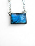 Labradorite Solid 925 Sterling Silver Necklace