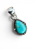 Mojave Turquoise Solid 925 Sterling Silver Pendant