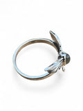 Labradorite bat Solid 925 Sterling Silver Ring 7.5