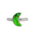 Green Mojave Turquoise Solid 925 Sterling Silver Ring 8.5