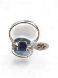 Blue Sapphire Solid 925 Sterling Silver Ring 9.5